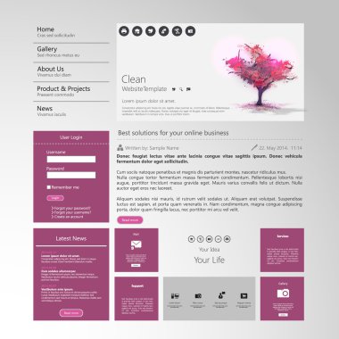 web sitesi şablonu tasarımı