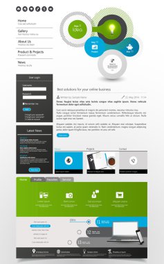 web sitesi şablonu tasarımı