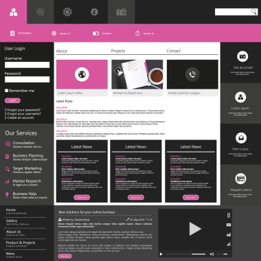 web sitesi şablonu tasarımı
