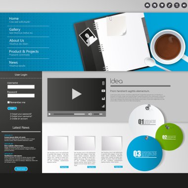 web sitesi şablonu tasarımı