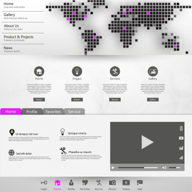 web sitesi şablonu tasarımı