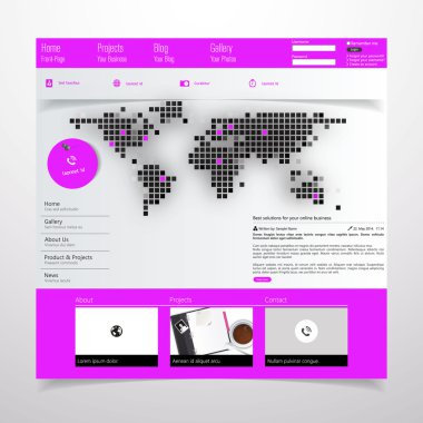 web sitesi şablonu tasarımı