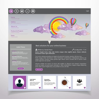 web sitesi şablonu tasarımı