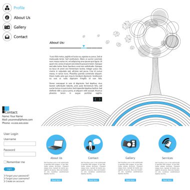 web sitesi şablonu tasarımı