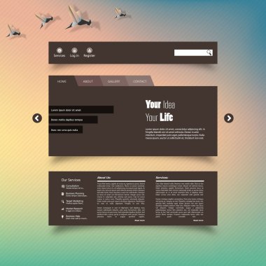 web sitesi şablonu tasarımı