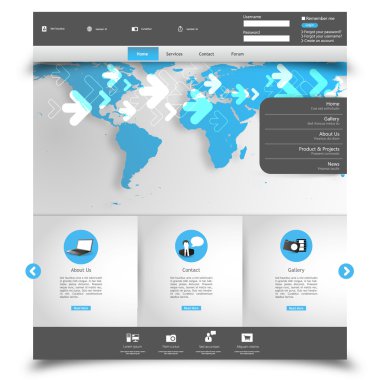 web sitesi şablonu tasarımı