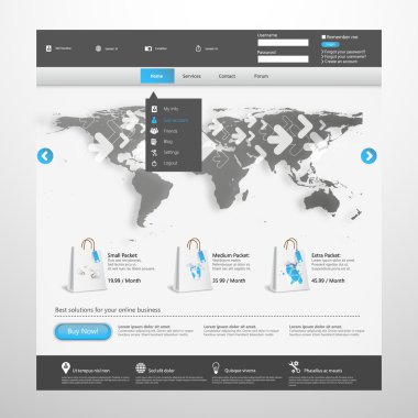 web sitesi şablonu tasarımı