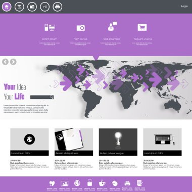 web sitesi şablonu tasarımı