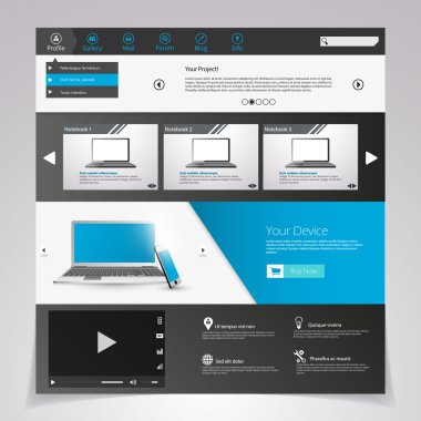 web sitesi şablonu tasarımı