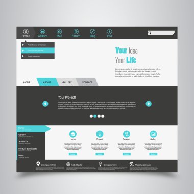 web sitesi şablonu tasarımı