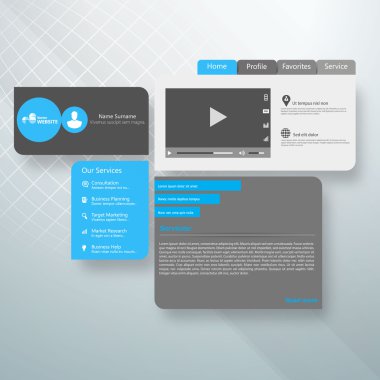 web sitesi şablonu tasarımı