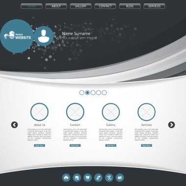 web sitesi şablonu tasarımı