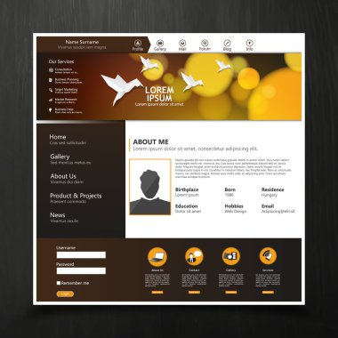 web sitesi şablonu tasarımı