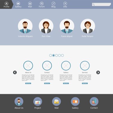 web sitesi şablonu tasarımı