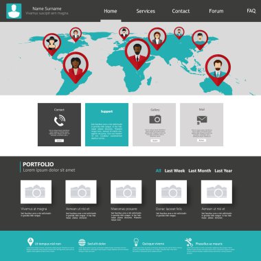 web sitesi şablonu tasarımı