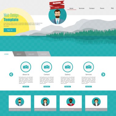 web sitesi şablonu tasarımı