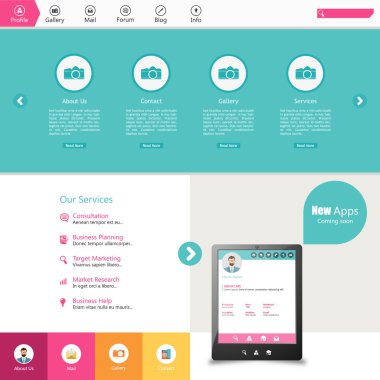 web sitesi şablonu tasarımı