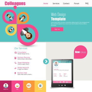 web sitesi şablonu tasarımı