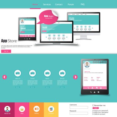 web sitesi şablonu tasarımı