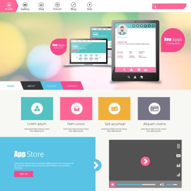 web sitesi şablonu tasarımı