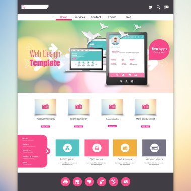web sitesi şablonu tasarımı