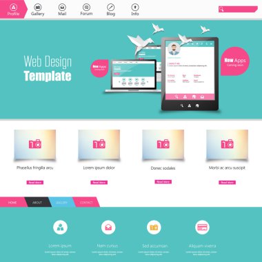 web sitesi şablonu tasarımı