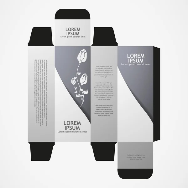 Conception de boîte de parfum — Image vectorielle