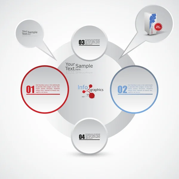 Timeline, chat interface. Trendy modern design template. Vector Stock