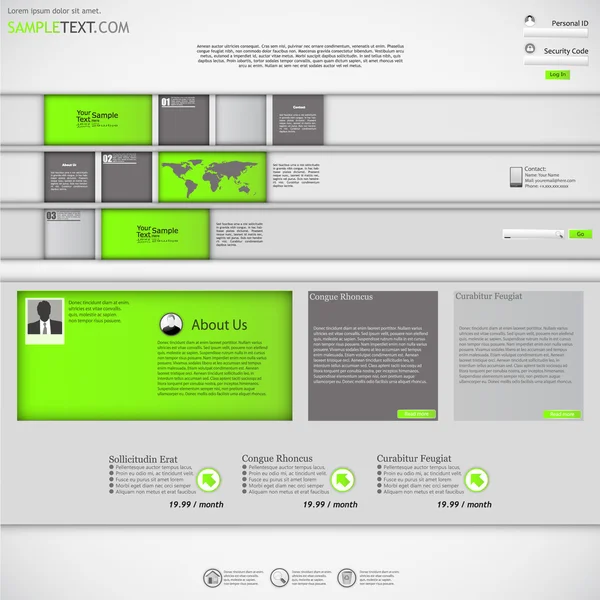 Modèle abstrait d'infographie d'entreprise . — Image vectorielle