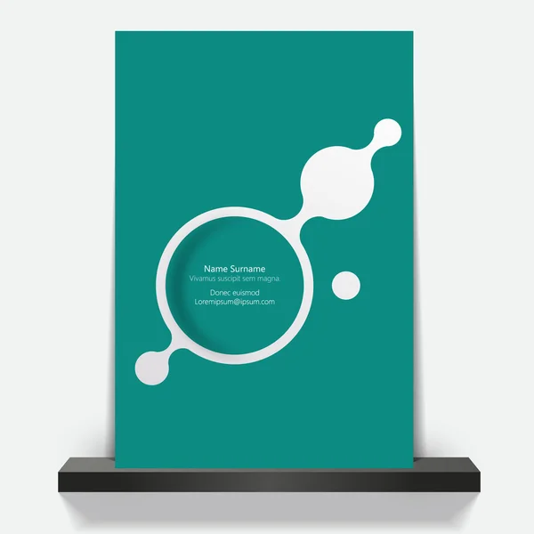 Diseño de folleto o folleto — Vector de stock