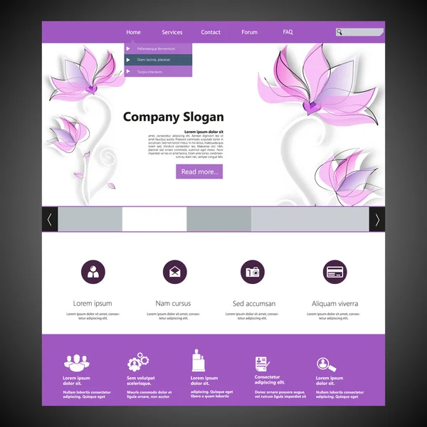 web sitesi şablonu tasarımı