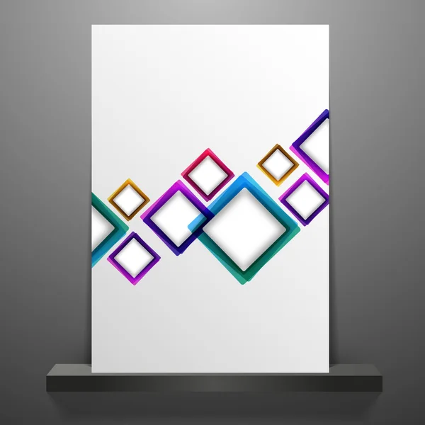 Diseño de cubierta de folleto abstracto — Vector de stock