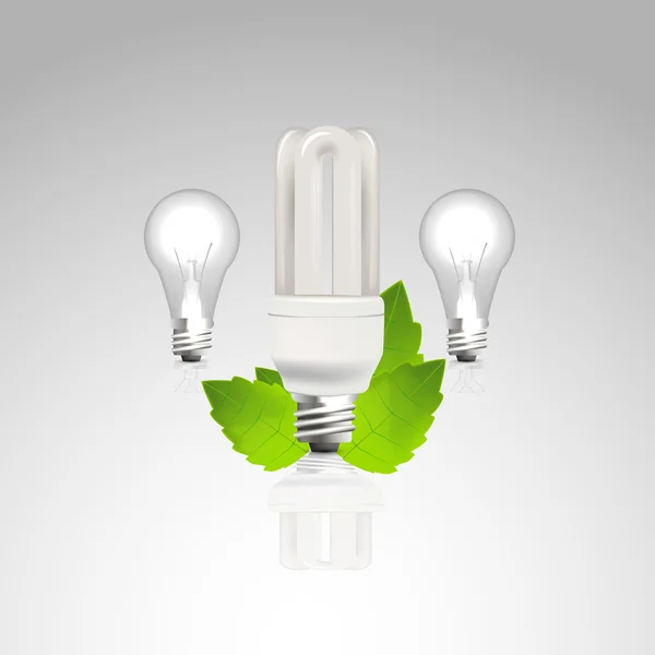 Energieeffizienz-Glühbirne — Stockvektor