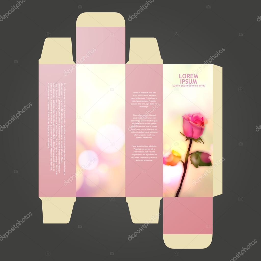 Perfume Box Design With Rose Stock Vector Image By C Droidworker