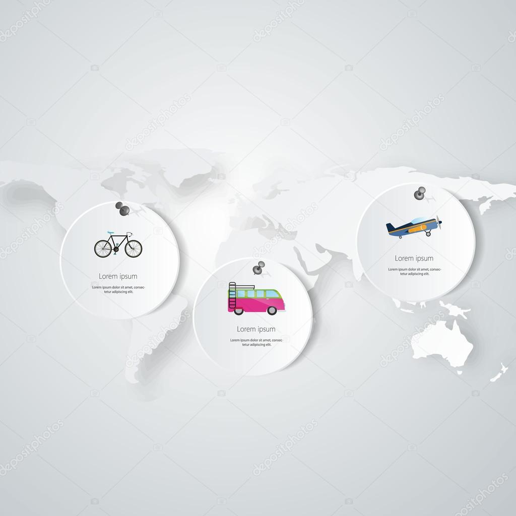 infographics travel transportation elements