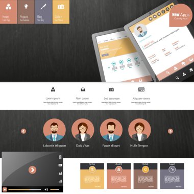 web sitesi şablonu tasarımı