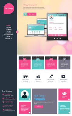 web sitesi şablonu tasarımı