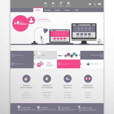 web sitesi şablonu tasarımı