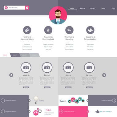 web sitesi şablonu tasarımı