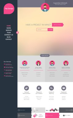 web sitesi şablonu tasarımı