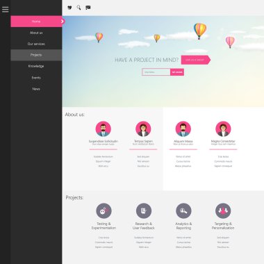 web sitesi şablonu tasarımı