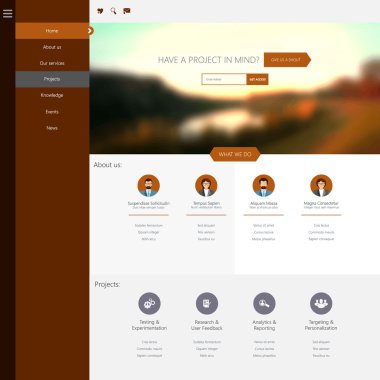 web sitesi şablonu tasarımı