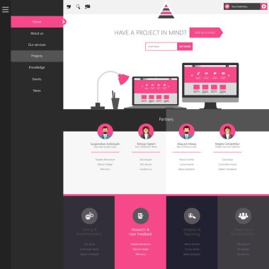 web sitesi şablonu tasarımı