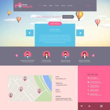 web sitesi şablonu tasarımı