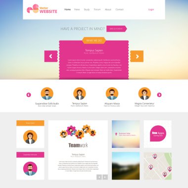 web sitesi şablonu tasarımı