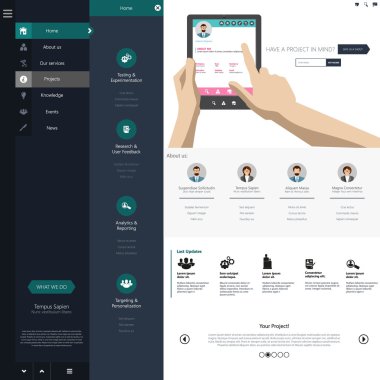 web sitesi şablonu tasarımı