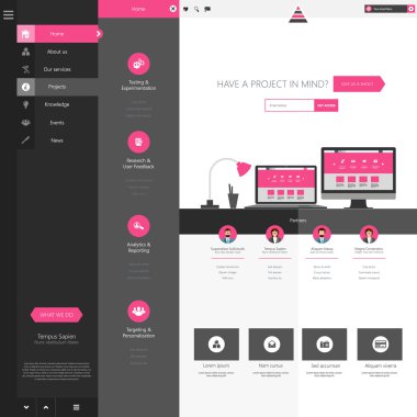 web sitesi şablonu tasarımı