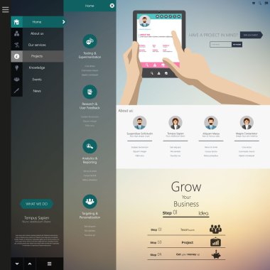web sitesi şablonu tasarımı