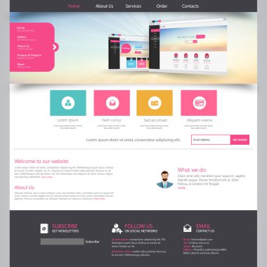 web sitesi şablonu tasarımı