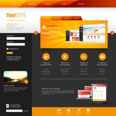 web sitesi şablonu tasarımı